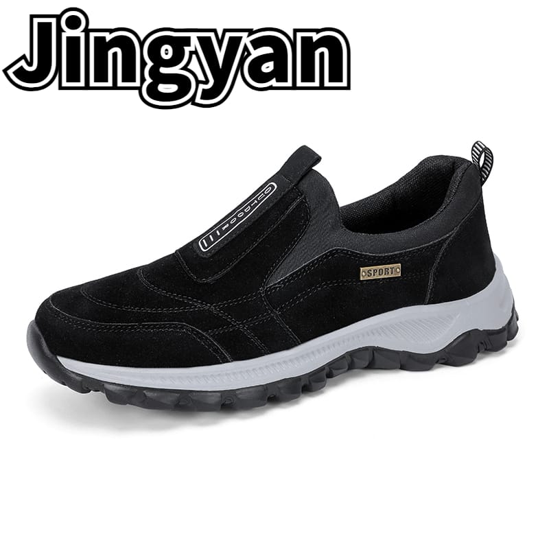 New Men's Outdoor Hiking Shoes, Casual Shoes, Breathable and Non Slip Walking Shoes, Winter Loafers