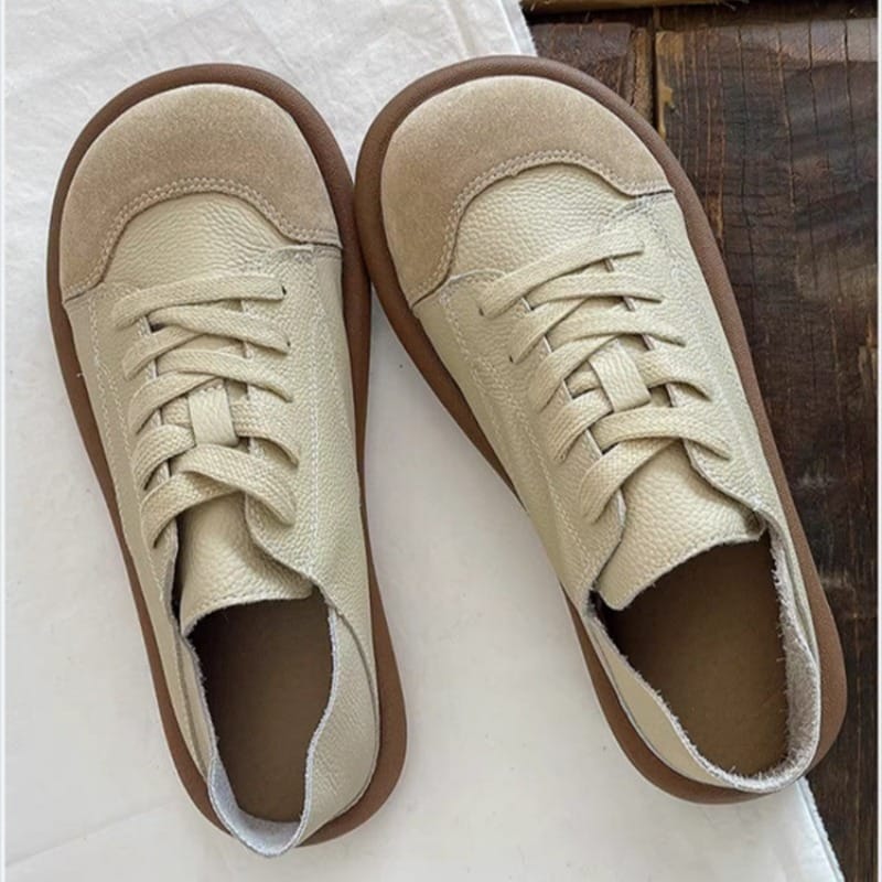 Low Heel Adult Women's Sneakers Lace-up Solid Ladies Shoes on Sale 2024 High Quality Spring Sewing Women's Vulcanize Shoes