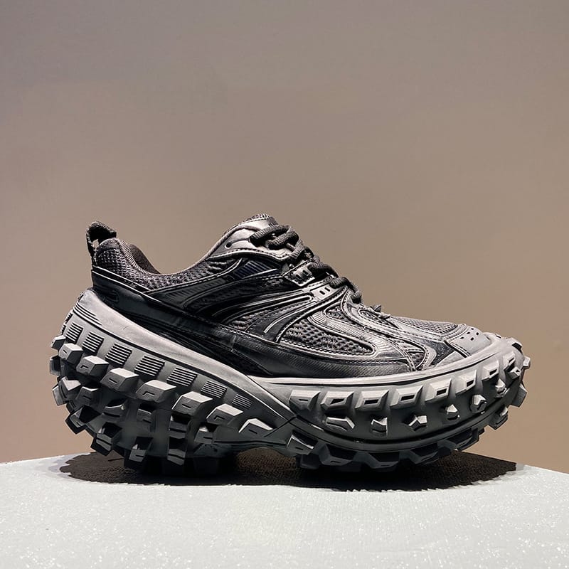 Luxury Brand Women Lace-Up Sneakers Thick Bottom Comfortable Platform Shoes Ladies Outdoors Casual Shoes Couple Vulcanized Shoes