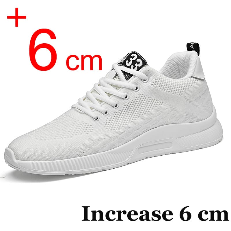 Plus Size 46 Men Sneakers Elevator Shoes Summer Mesh Breathable Heightening Shoes Man Invisiable Increased 6CM Taller Shoes