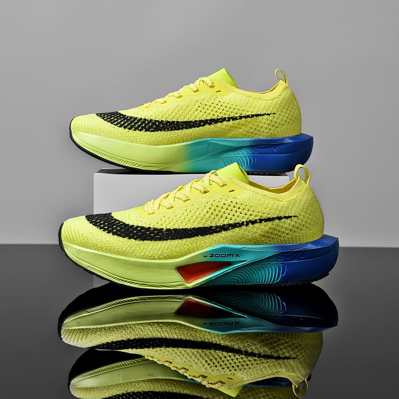 Air Cushion Men Sports Running Shoes Marathon Breathable Lightweight Women's Comfortable Athletic Nonskid Carbon Plate Sneakers