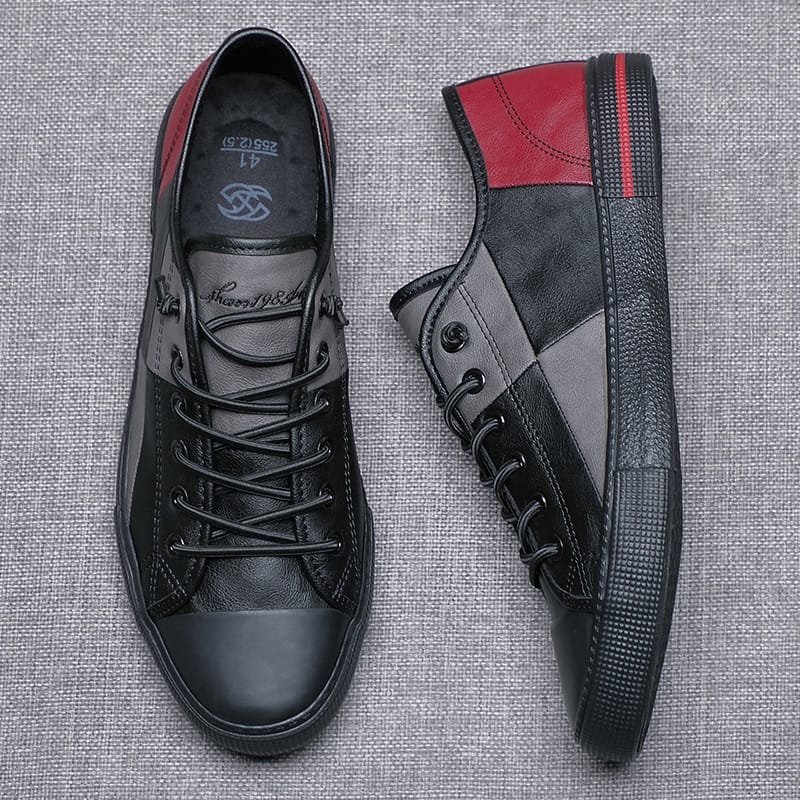 2024 Elastic Band Men's Sneaker Shoes Autumn New Youth Trend Mixed Colors Loafers Spring Pu Surface Designer Flats B218060