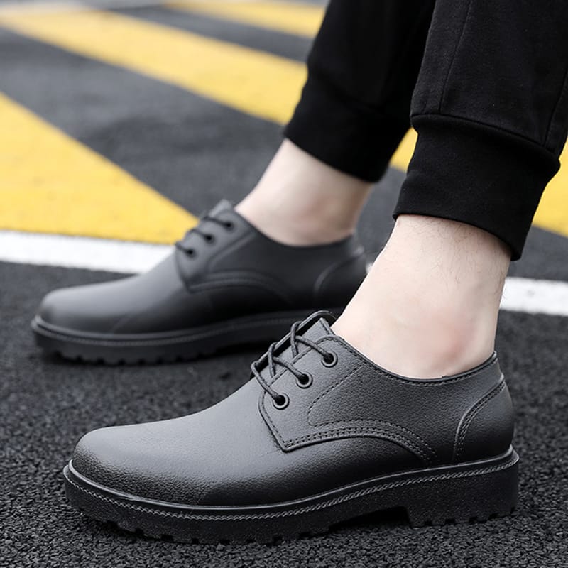 Men Rain Boots Waterproof Non-slip Rain Boots Short Tube Low Top Water Shoes Kitchen Car Wash Work Shoes Fishing Shoes Galoshes
