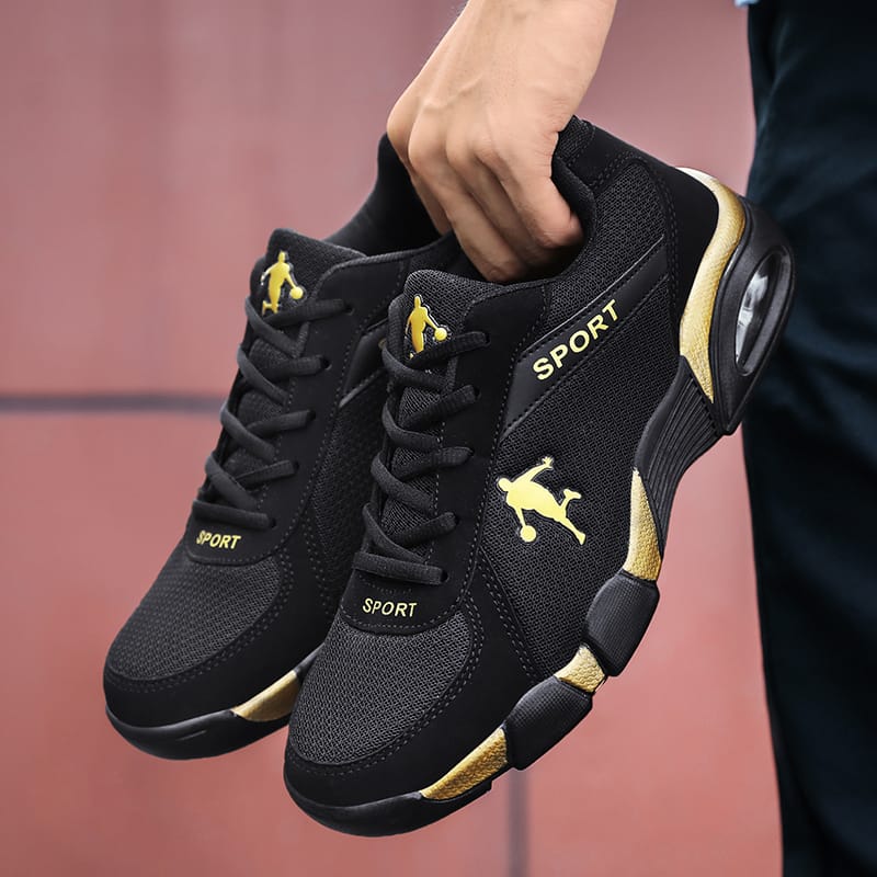 Men's Sneakers 2024 New Men Shoes Outdoor Breathable Mesh Sneakers Non Slip Comfortable Walking Black Sports Shoes for Men