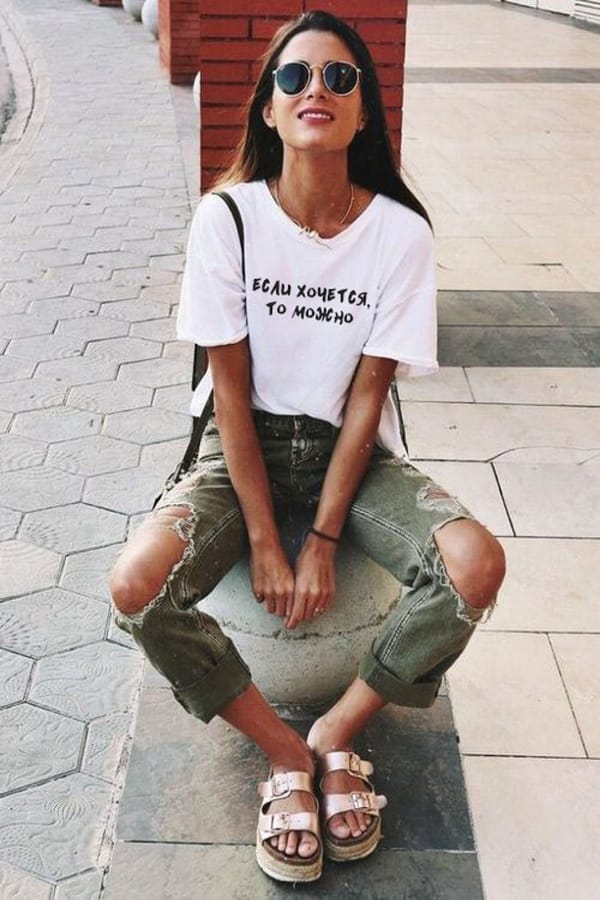 If you want you can Russian Letter Printed New Arrival Women's Summer Funny 100%Cotton Short Sleeve tops tee Girl Life Tees