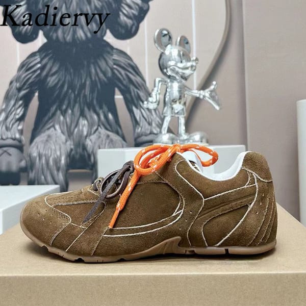 Casual Sneakers Women Colourful Lace Up Round Toe Running Shoes Round Toe Women's Sports Shoes Comfort Flat Sneakers Woman