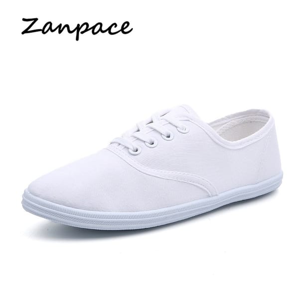 2022 Lace-Up Shoes Woman Large Size 42 Canvas Casual  Off White Shoes Breathable Wear Resistant Slip Platform Vulcanize Shoes