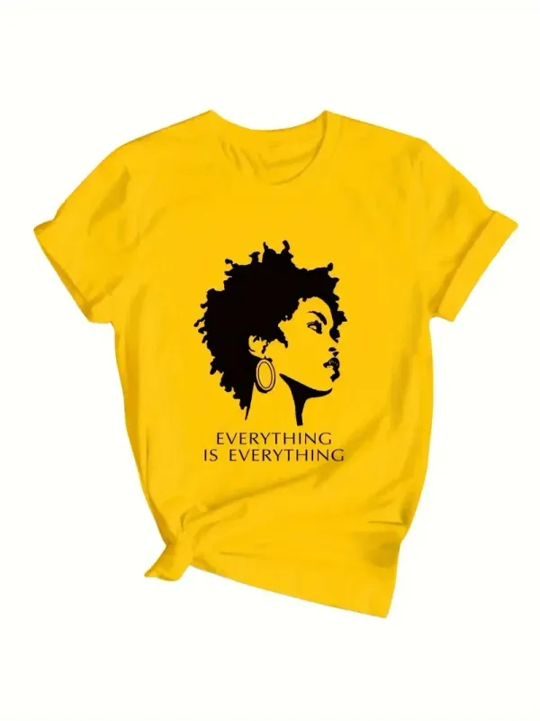 Fashion Print T-Shirt Short Sleeve Casual Top For Spring Summer Women's Clothing casual basics O-collar