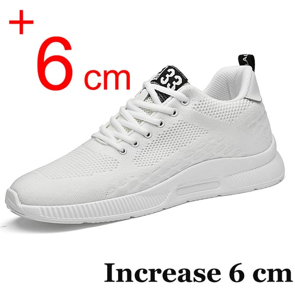 Plus Size 46 Men Sneakers Elevator Shoes Summer Mesh Breathable Heightening Shoes Man Invisiable Increased 6CM Taller Shoes