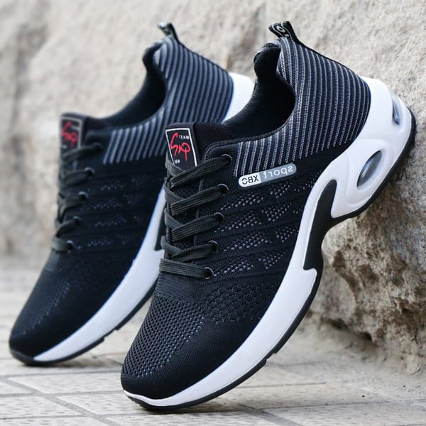 Men's Sneakers Light Air Cushion Running Shoe Outdoor Casual Shoes for Men Lace Up Training Shoe Tenis Shoes Zapatillas Hombre