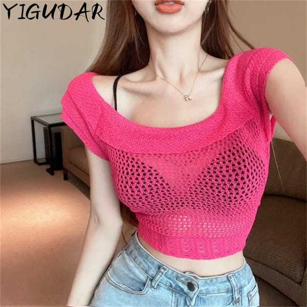 Women's Yoga Shirt Sexy Short Sleeve Mesh T-Shirt Sport Top Cover Up Gym Clothes Running Fitness Tank Sportswear y2k tops